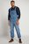 JP1880 Dungarees Denim Adjustable Straps Blue - Дънки и панталони - мъжки Дънки и панталони големи размери
