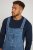 JP1880 Dungarees Denim Adjustable Straps Blue - Дънки и панталони - мъжки Дънки и панталони големи размери