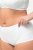 Ulla Popken 800279 Бикини на райе 2 бр. Бял - Бикини - 