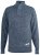 D555 Wilmington Zipper And Button Neck Sweater Blue - Суичъри & cуичъри с качулка - мъжки суичъри големи размери