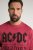 JP1880 AC/DC World Tour Graphic Comfort Fit Band T-Shirt Dark Red - Тениски - мъжки тениски големи размери