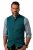 JP1880 Mottled Stretch Knit Stand-up Collar Vest Turquoise Blue - JP1880 - JP1880 Мъжки Дрехи Големи Размери