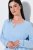 Ulla Popken 810581 Нощница с дантела Светлосиньо - Нощници - 