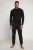 JP1880 Two-piece Pyjamas Long Sleeve and Long Trousers Black - Бельо & Бански шорти - Мъжко бельо големи размери