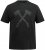 JP1880 Double Axe Design & Vintage Look T-Shirt Black - Тениски - мъжки тениски големи размери