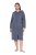 Ulla Popken 821543 Раиран хавлиен халат Антрацит - Халати - 