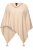 Ulla Popken Knit Pointed Hem Poncho Nature Melange - Суичъри & cуичъри с качулка - 