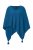 Ulla Popken Knit Pointed Hem Poncho Cerulean - Суичъри & cуичъри с качулка - 