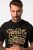 JP1880 T-Shirt Motorcycle Print Black - Тениски - мъжки тениски големи размери