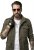JP1880 Field Jacket with Badges Vintage Look TALL Moss Green - TALL Якета - TALL якета за високи мъже