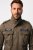 JP1880 Field Jacket with Badges Vintage Look TALL Moss Green - TALL Якета - TALL якета за високи мъже