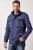 JP1880 Field Jacket with Badges Vintage Look Light Azure Blue - Якета - мъжки якета големи размери