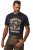 JP1880 Bavarian Design Vintage Looking T-Shirt Navy Blue - Тениски - мъжки тениски големи размери