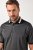 JAY-PI Quickdry Two-Tone Golf Poloshirt Black - Поло тениски - мъжки тениски с яка големи размери