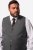 Men+ 668 Madrid Елек за костюм Антрацит - Костюми - мъжки костюми големи размери