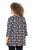 Ulla Popken Snowflake Print 3/4 Sleeve A-Line Tee Black - Печатни тениски за жени - 