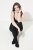 Ulla Popken 833809 Чорапогащник с животински принт Черно - Чорапогащници & чорапи - 