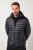 JAY-PI Lightly Quilted Jacket with a Hoodie Black - Якета - мъжки якета големи размери