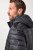 JAY-PI Lightly Quilted Jacket with a Hoodie Black - Якета - мъжки якета големи размери