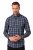 JP1880 Checked Shirt Long Sleeve Kent Collar Anthracite - Ризи - мъжки ризи големи размери