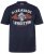 JP1880 T-Shirt Short Sleeve Chest Print Navy - Тениски - мъжки тениски големи размери