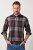 JP1880 Shirt Flannel Long Sleeve Dark Brown - Ризи - мъжки ризи големи размери