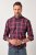 JP1880 Checked Shirt Long Sleeve Red - Ризи - мъжки ризи големи размери