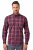 JP1880 Checked Shirt Long Sleeve Red - Ризи - мъжки ризи големи размери