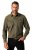 JP1880 Denim Shirt Long Sleeve Olive Green - Ризи - мъжки ризи големи размери