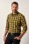JP1880 Checked Shirt Long Sleeve Kent Collar Curry - Ризи - мъжки ризи големи размери