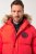 JP1880 Parka Quilted Faux Fur Hood Red - Якета - мъжки якета големи размери