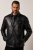 JP1880 Leather Jacket Finest Lamb Nappa Black - Якета - мъжки якета големи размери