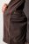 JP1880 Jacket Buffed Nubuck Lamb Leather Brown - Якета - мъжки якета големи размери