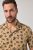 JP1880 Boxy Cuba Short Sleeve Shirt Camel - Ризи - мъжки ризи големи размери