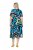 Ulla Popken 847324 Шарена миди рокля Тъмносиньо - Миди рокли - Дамски миди рокли в големи размери