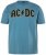 JP1880 849790 AC/DC Classic Logo Тениска Тюркоазено синьо - Тениски на групи - Бенд тениски в големи размери