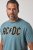 JP1880 849790 AC/DC Classic Logo Тениска Тюркоазено синьо - Тениски на групи - Бенд тениски в големи размери