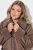 Ulla Popken 850251 Теди палто Светлокафяво - Палта - Дамски палта в големи размери