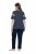 Ulla Popken 850403 Пижама на цветя Тъмносиньо - Пижами - 