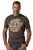 JP1880 851001 Rolling Stones Retro Logo Тениска Лешник - Тениски на групи - Бенд тениски в големи размери