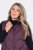 Ulla Popken 851833 Ватиран елек с яка столче Кафяво - Елеци - 