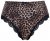 Ulla Popken 853106 Прашки с животински принт Черно - Бикини - 