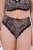 Ulla Popken 853106 Прашки с животински принт Черно - Бикини - 