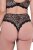Ulla Popken 853106 Прашки с животински принт Черно - Бикини - 