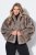 Ulla Popken 854617 Яке от изкуствен косъм Бежово - Якета - Дамски якета голям размер