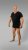 20 Nodi 9001 Short Sleeve V-Neck in Stretch Cotton Black - Undershirts - 