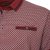  Kam Jeans 5488 Dobby Print Pique Polo Wine - Поло тениски - мъжки тениски с яка големи размери