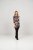 Scandinavian Caramel Flower Petals Tunic Brown - Печатни тениски за жени - 