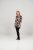 Scandinavian Caramel Flower Petals Tunic Brown - Печатни тениски за жени - 