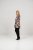 Scandinavian Caramel Flower Petals Tunic Brown - Печатни тениски за жени - 